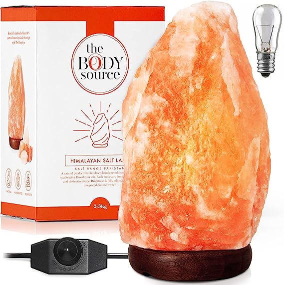 Himalayan Glow Salt Lamp with Dimmer Switch 5-7 lbs